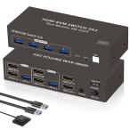 [HDMI 2 ввод 2 мощность ]KVM переключатель 2PC переключатель 2 экран одновременно мощность USB 3.0 4 мощность KVM переключатель .- клавиатура мышь вместе иметь te.