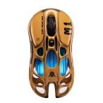 GravaStar MERCURY M1 PRO ワイヤレス ゲーミングマウス マグネシウム合金 無線 PAW3395搭載 ウェザリングイエロー