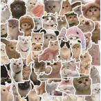 猫柄ステッカー 10枚セット ノートパソコンや水筒に スマホ ランダム発送