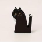  из дерева лента держатель симпатичный кошка рисунок резак для скотчка черный 
