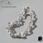 MANANAS  マナナス Tie Chain Bracelet レディースサイズ ブレスレット バングル シルバーアクセサリー ユニセックス おしゃれ シルバー925 ブランド