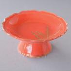 ショッピング金麦 高杯 中皿 中鉢 赤 金麦