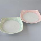 中皿 2枚セット うさぎ ピンクとグ