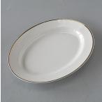 中皿 オーバル金縁 czt20