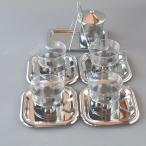 コーヒーカップ＆ソーサー 4客+シュ