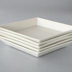 中皿 菱形 5枚セット オフホワイト 