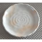 中皿 粉引 ほんのりピンク