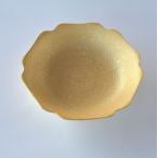 中皿 豪華黄金 芙蓉の花
