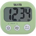 タニタ キッチン タイマー マグネット付き 大画面 100分 グリーン TD-384 GR でか見えタイマー