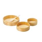 粋 椹・ミニ飯台 (銅タガ) 約2合 04412