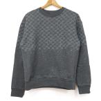 ショッピングヴィトン ルイヴィトン LV スウェットシャツ RM222M IHN HNY22W ダミエスプレッド サイズM グレー