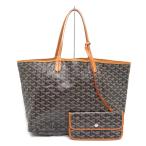 ゴヤール GOYARD サンルイPM トートバッグ ブラック×ブラウン A4サイズ対応