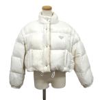 プラダ PRADA Re-Nylon ショート丈 ダウンジャケット 291805 ホワイト レディース 3