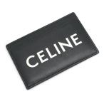  Celine CELINE футляр для карточек кожа черный Logo 
