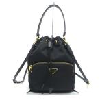 プラダ PRADA デュエット Re-Nylon バケットバッグ 1BH038 ブラック 巾着