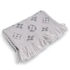 ルイヴィトン Louis Vuitton LV エシャルプ・ロゴマニア M74742 フリンジマフラー