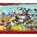 レゴ レゴブロック 忍者 武人 英雄 伝説 機械 機械虎 刀 忍者時代 ホワイト グレー 忍者戦争 子供 互換 互換品 レゴ互換 おもちゃ 玩具 知育玩具 LEGO 互換品