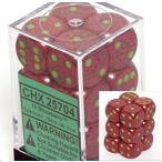 ChessexChessex Dice d6 Sets: Strawberry Speckled 16mm Six Sided Di