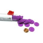 Purple Mini Poker Chip 7/8in Tube of 50ea  並行輸入 並行輸入