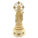木彫仏像/吉祥天立像4.0寸桧木