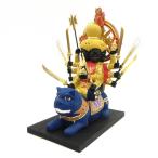 仏像刀八毘沙門天総高22cm桧木彩色