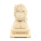 仏像 大黒天 俵座 14cm(台高3.5cm) 桧木 七福神 大黒様 置物