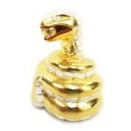 仏像 蛇神（金蛇）8cm 桧木彩色