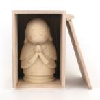 木彫仏像 お地蔵さん15cm 桧木 桐箱付き