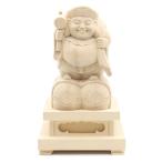 仏像 大黒天俵座30cm・難あり 桧木 七福神 大黒様 置物