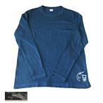 打ち水ロングスリーブTシャツ/藍染...