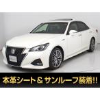 [ оплата общая сумма 2,381,000 иен ] б/у машина Toyota Crown HV2.5AT-S некурящий поздняя версия sunroof OP18AW чёрная кожа 