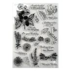  прозрачный штамп цветок лист дерево. говоря по правде .. альбом за границей штамп силикон штамп S79