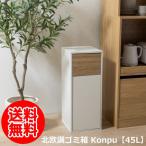 北欧調 ゴミ箱 Konpu（コンプ）【45L】ホワイト/グレージュ