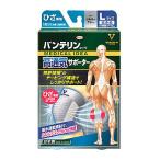 興和 バンテリンコーワ 高通気サポーター ひざ専用 Lサイズ 大きめ シルバーグレー (1枚) 左右共用 膝用サポーター