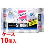 《ケース》　花王 クイックルワイパー 立体吸着ウエットシート ストロング (24枚)×10個 住宅用掃除シート　(4901301370976)