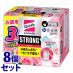 ショッピングトイレクイックル 《セット販売》　花王 トイレクイックル ストロング プレミアムローズの香り つめかえ用 (24枚)×8個セット 詰め替え用　送料無料