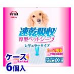 《ケース》　ペットアイ 速乾吸収厚型ペットシーツ レギュラー (100枚)×6個 45cm×31cm 犬用 ペットシーツ ペットシート