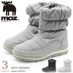 モズ ブーツ レディース 靴 ダウンブーツ ミドルブーツ 黒 白 撥水 雨 雪 滑らない あたたかい ボア 防寒 シンプル おしゃれ かわいい スノーブーツ MOZ 529