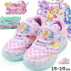 ショッピングプリキュア キミとアイドルプリキュア スニーカー キッズ 子供 靴 ピンク パープル 光る フラッシュ 2025年 マジックテープ 軽い 軽量 キュアアイドル キュアウィンク 3905