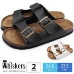 サンダル メンズ 靴 コンフォート 黒 白 ブラック ホワイト ブラウン カジュアル ベルト 夏 ウィスカーズ Whiskers 7808