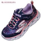 SKECHERS S LIGHTS 10920 スケッチャーズ フラッシュシューズ 17cm〜23cm キッズ 女の子 マジックテープ ネイビー 合皮 運動靴