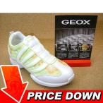 GEOX ジオックス　J7118S ホワイト/グリーン-C0547│ 子供ブランドスニーカー 17.0cm-25.5cm
