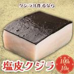 塩クジラ 鯨肉 くじら肉 クジラ肉「塩皮鯨ブロック100g×10袋セット」塩くじら くじら汁 くじらご飯 鯨汁 くじら 鯨