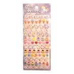 ぷっちりシール ユニコーン＆スイーツ 立体デコシール PVC素材