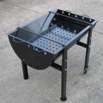 最高級 バーベキューコンロ キャスター2本付き 900型