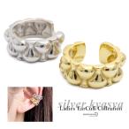  ушные каффы металл аллергия соответствует серебряный 925 S925 18KGP rhodium металлизированный широкий ширина неровность .... Gold серебряный ушной зажим одна сторона уголок для 