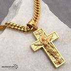  нержавеющая сталь HIPHOP колье Gold 6 поверхность cut двойной плоский цепь колье 18k gp подвеска ki список чудесный me большой 50cm 60cm.. Cross 10 знак .