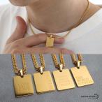 ドッグタグネックレスプレートネック...