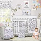 Brandream バタフライベビーベッド寝具セット 女の子用 ピンク 赤ちゃん 花柄 保育園 寝具 シックな幼児用寝具 ピンク
