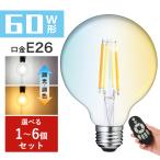 LED電球 E26フィラメント電球 60W形相当 調光調色 エジソン電球 広配光 レトロ アンティーク インテリア照明 間接照明 店舗照明 おしゃれ 北欧